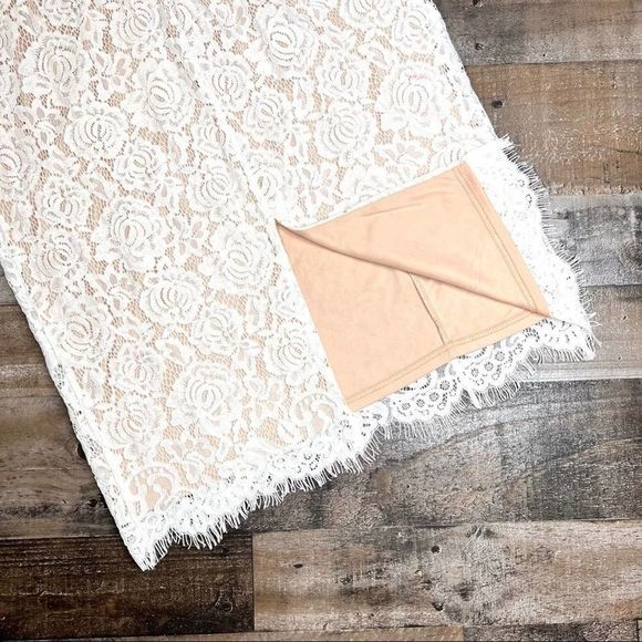 LULU'S Corita White Lace Sleeveless Midi Dress XL - Picture 14 of 16